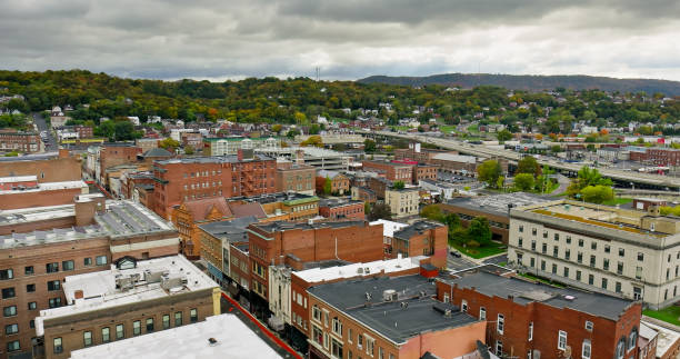 istock Downtown Streets in Cumberland, MD - Aerial 2064498627
