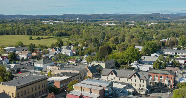 istock Drone View of a Small Pennsylvanian Town in Lycoming County 2064523945