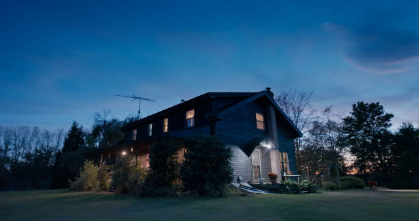 istock House in Lycoming County, PA at Twilight in Fall 2064524996