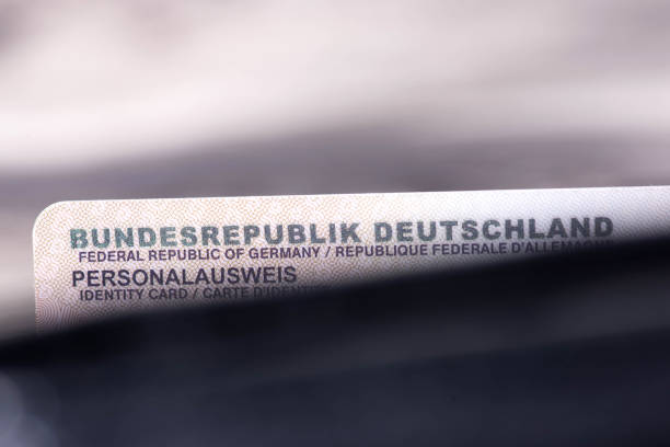 istock Close-up of German ID card 2064696414