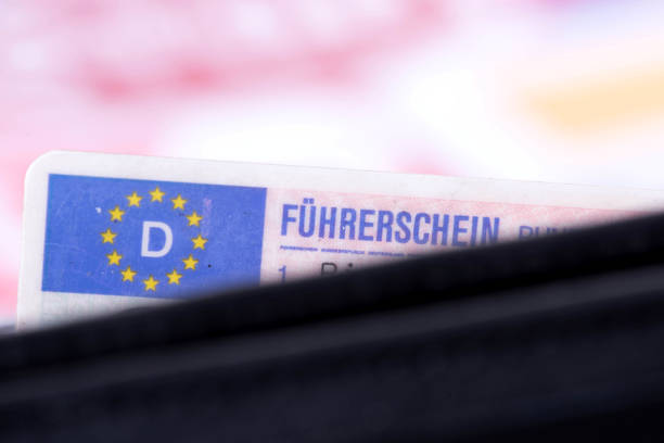 istock Close-up of German driving license 2064699051