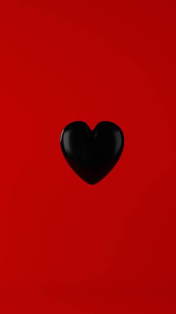 istock Abstract background, one heart on a red background. 2064768291