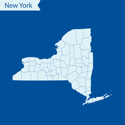 vector of the New York map