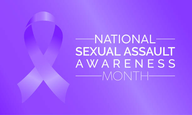 istock National Sexual Assault Awareness Month Observed every year of April, Vector banner, flyer, poster and social medial template design. 2064862564