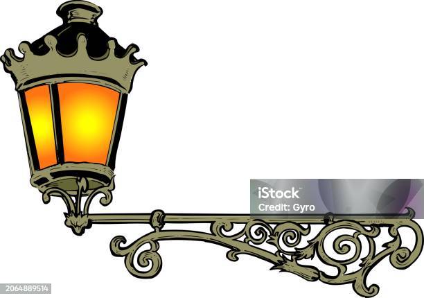 Gaslight Light Gas Light Stock Illustration - Download Image Now - Atmosphere ...