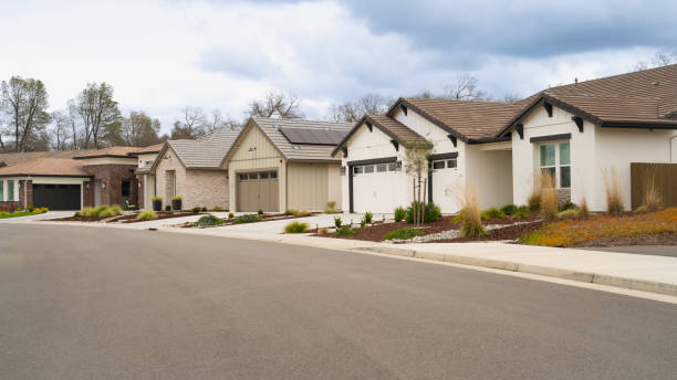 istock Row of single story homes 2064905081