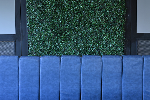 Blue green abstract wall
