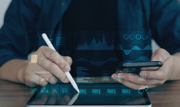 istock Data collection and use of systems for business analysis, marketing data analysis, and online marketing. 2064996806