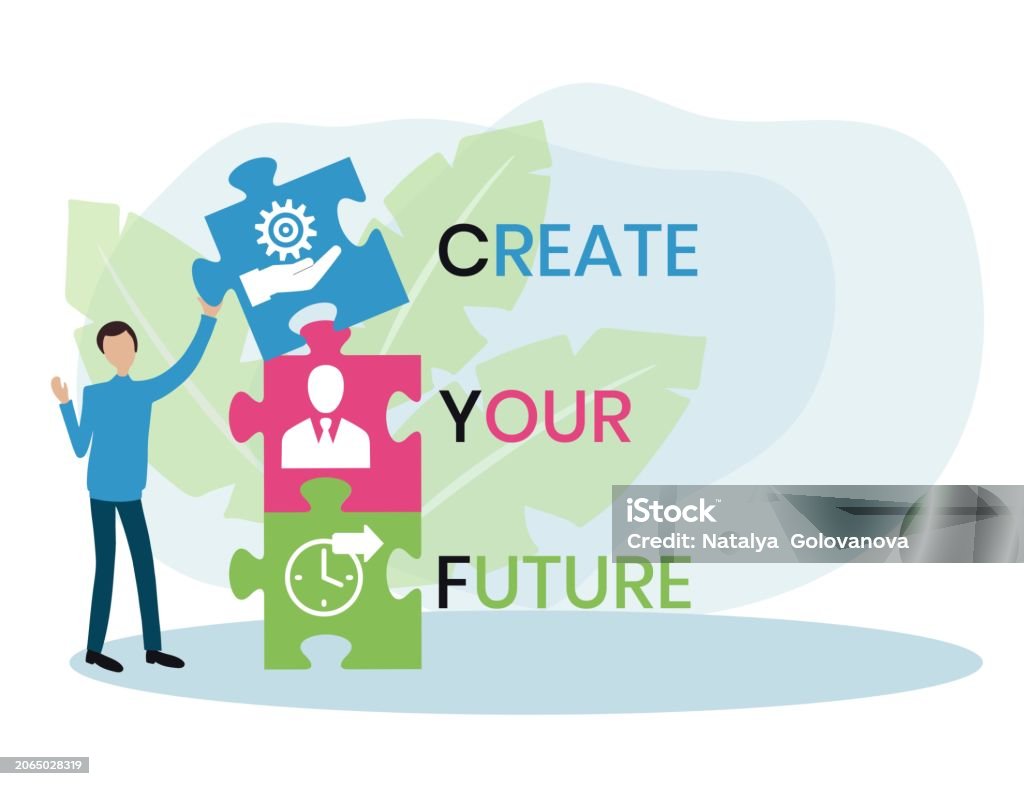 Cyf Letering Cyf Create Your Future Stock Illustration - Download Image Now ...