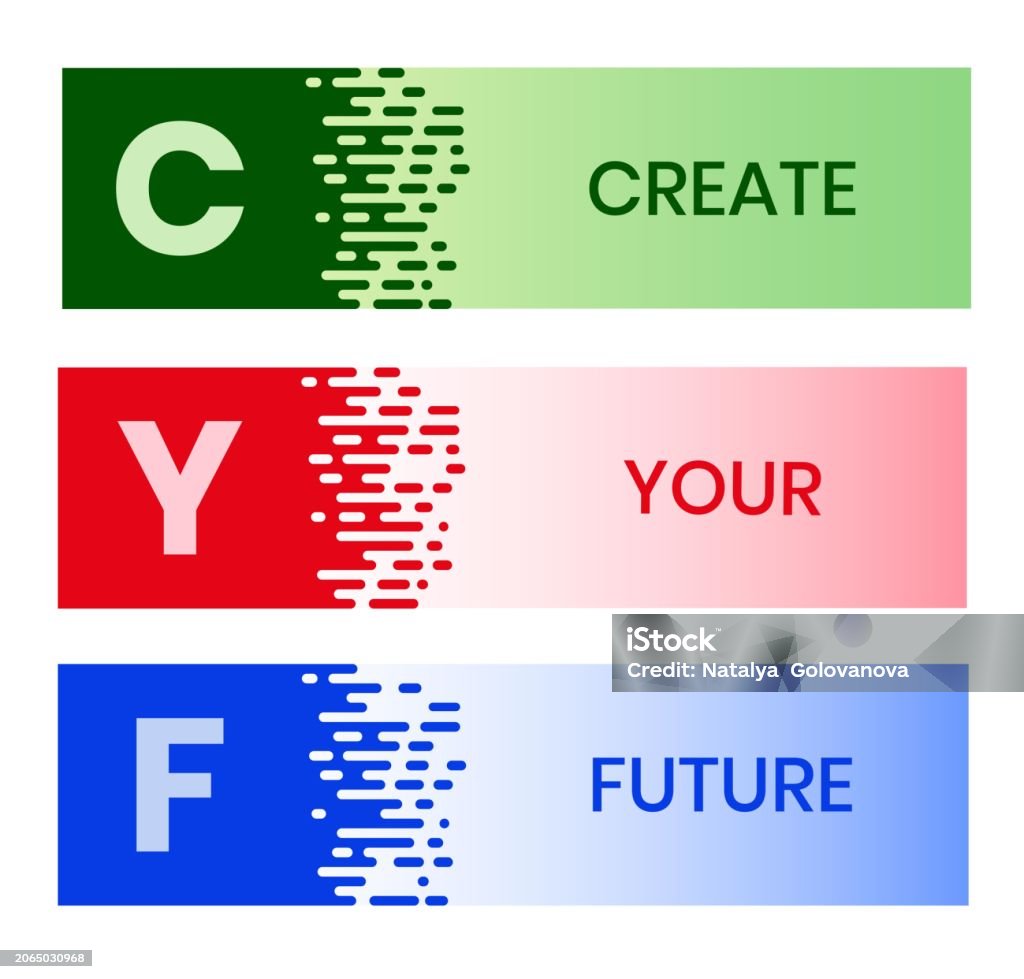 Cyf Letering Cyf Create Your Future Stock Illustration - Download Image Now ...