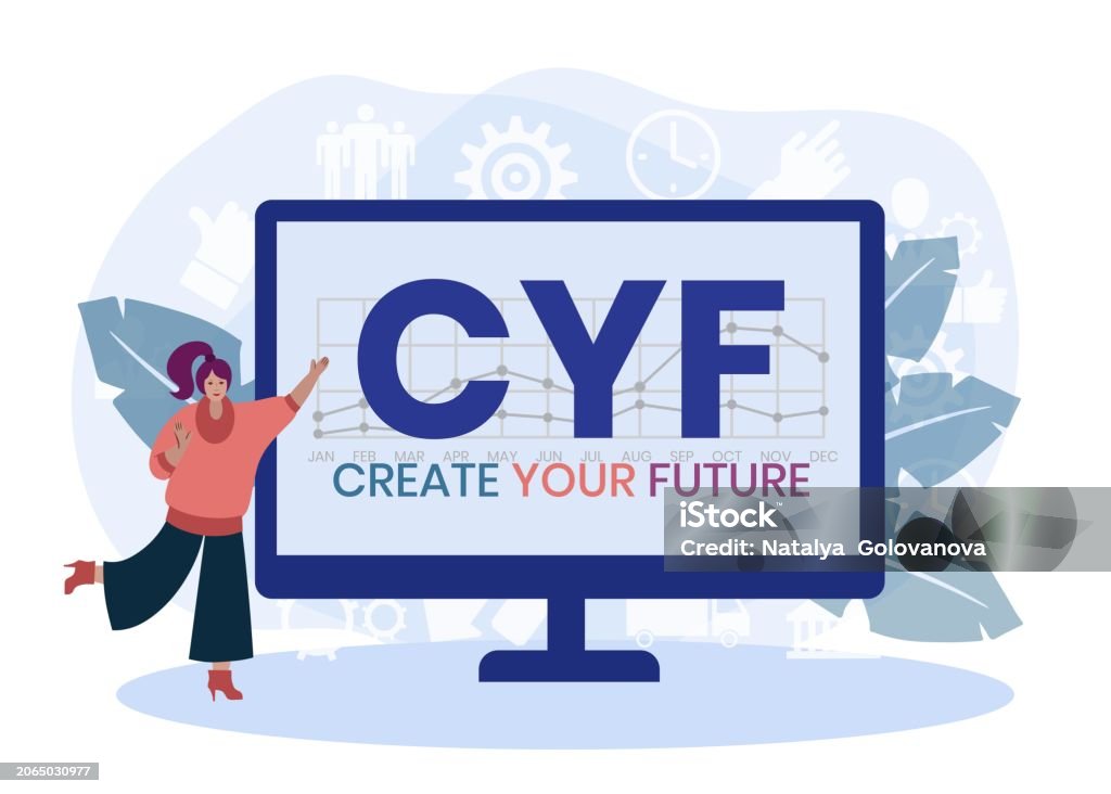 Cyf Letering Cyf Create Your Future Stock Illustration - Download Image Now ...