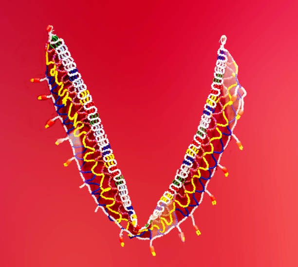 Bead Necklace of Chukutia Bhunjia tribal community ornament also known as  Jhumki serla ganthi