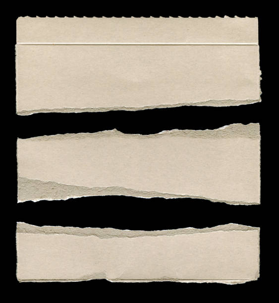 Cut or torn gray paper background textured isolated Cut or torn gray paper background textured isolated on black. cut or torn paper paper torn message pad stock pictures, royalty-free photos & images