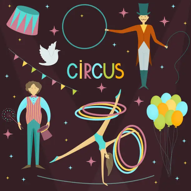 Vector illustration of circus