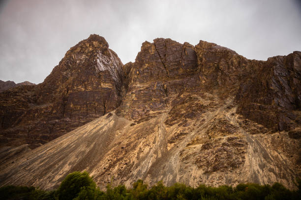 Rough mountain peaks at Nubra valley in the greater Himalayas