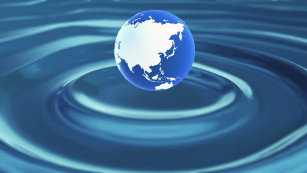 istock World water day concept with globe floating on water 2065306809