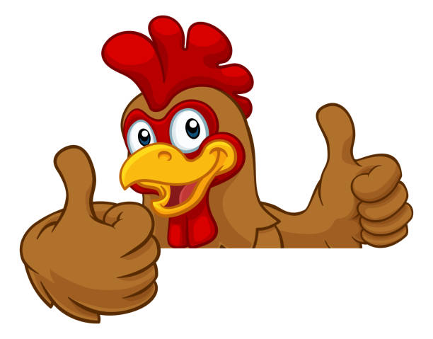 istock Chicken Rooster Cockerel Bird Cartoon Character 2065322382