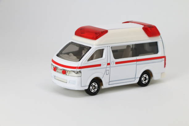 istock White, Ambulance van, die cast car, toy car 2065335231
