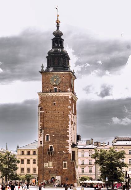 A fragment of the main square of the city - the medieval town square of the 13th century, surrounded by palaces and churches.