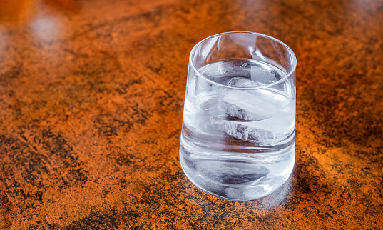 Fresh Water Glass with Ice
