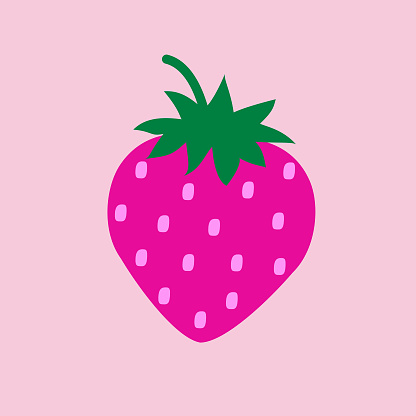 Vector strawberry background .