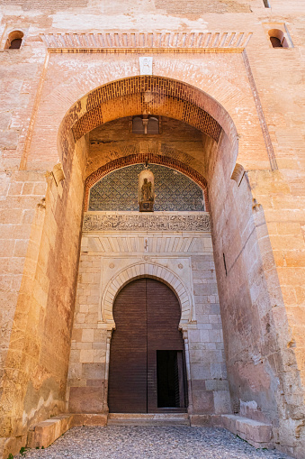 The Puerta de la Justicia is the entrance to the Alhambra of Granada through in the southern wall of the monumental complex, built in 1348.