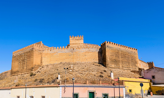The Alcazaba of Guadix, a Moorish fortress that began to be built around the 10th century. It has been declared a National Historic Monument. (4 shots stitched)