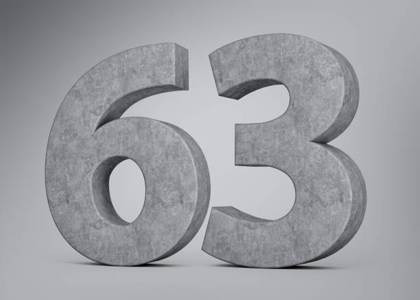 istock 3d Concrete Number Sixty Three 63 Digit Made Of Grey Concrete Stone Grey Background 3d Illustration 2065396661