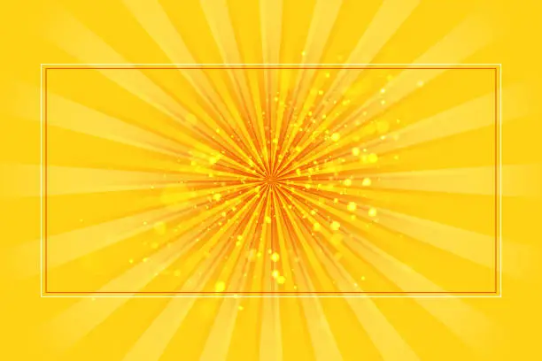 Vector illustration of Retro sunburst ray in vintage style.