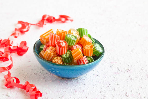 Traditional Turkish Hard Colorful Candy Bowl