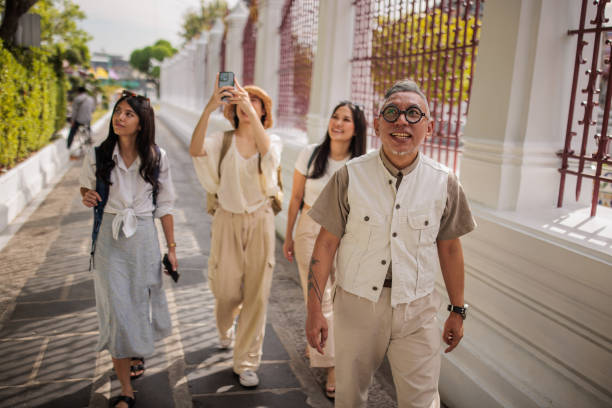 istock Women tourists with their guide 2065507148