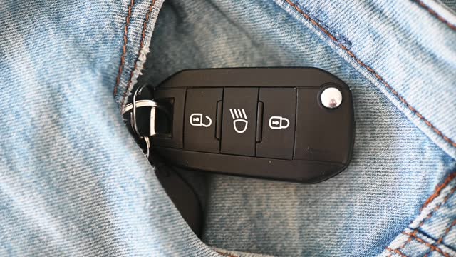 Car key in pocket