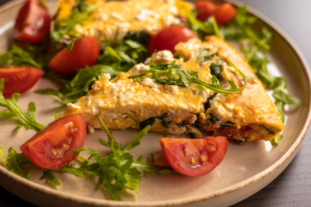istock delicious spring frittata for a perfect brunch with arugula and cherry tomatoes close-up 2065624238