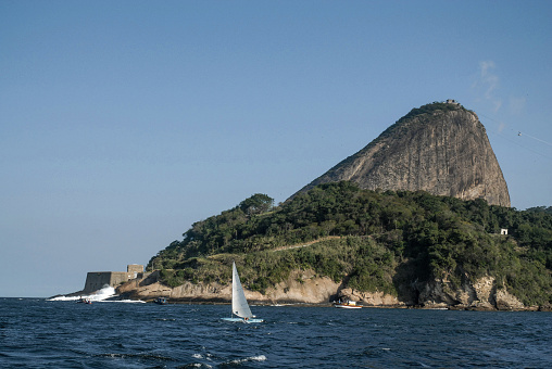 Fort São José built in the 19th century at the entrance to Guanabara Bay near Sugarloaf Mountain, Rio de Janeiro.