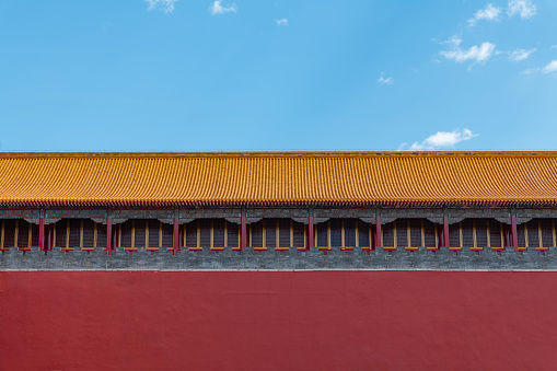 Chinese ancient architecture in the Forbidden City, Beijing, China, Asia