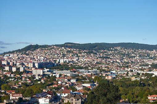 The city of Vigo seen from Monte da Mina in Castrelos