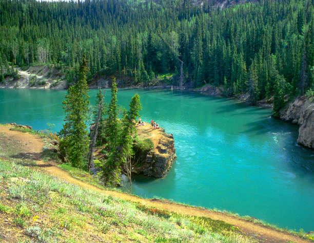Yukon river near Whitehorse - Miles Canyon, Yukon, Yukon Territory, Canada