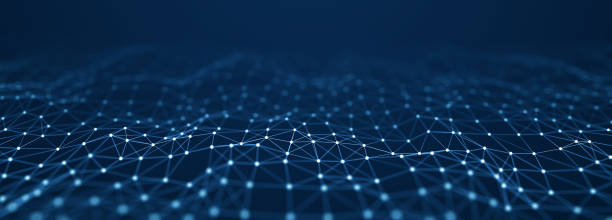 istock Corrupted network or connection. Abstract digital background of points and lines. Glowing plexus. Big data. Abstract technology science background. 3d rendering 2065697308
