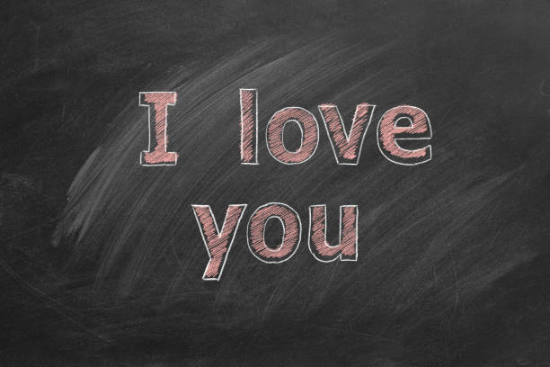 istock I love you. Text on chalkboard 2065697390