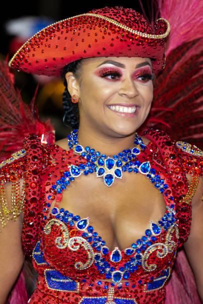 carnaval beauty - cowboy hat real people red gray стоковые фото и изображения