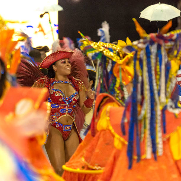 carnaval - brazil - cowboy hat real people red gray стоковые фото и изображения