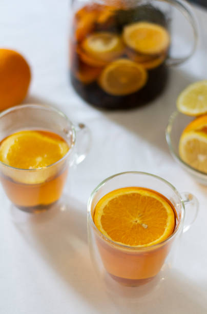 istock Citrus tea with lemon orange and honey 2065731453