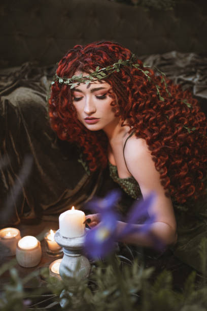 istock Spring princess sitting on the floor 2065782593