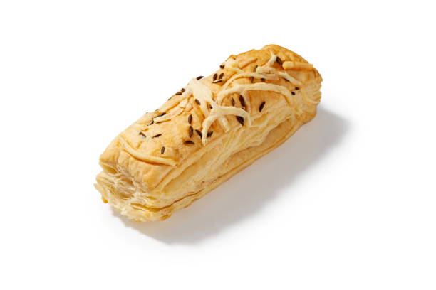 cheese crackers - irresistible gourmet delights - gourmet pastry bread horizontal imagens e fotografias de stock