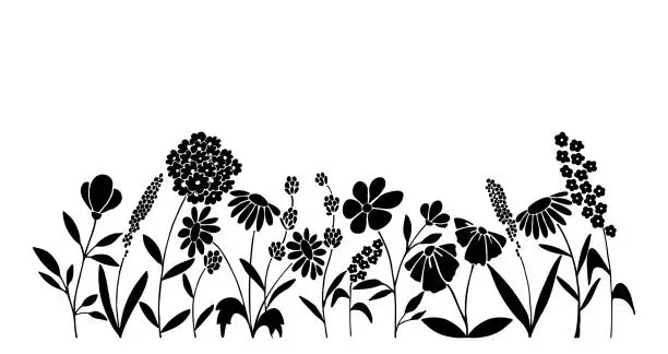 Vector illustration of Plants_doodle_8_5_black