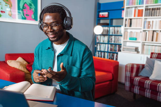 istock African American man telecommuting 2065930159