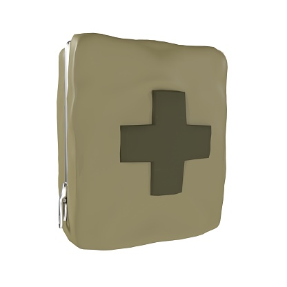 Med Pouch isolated. High quality 3d illustration