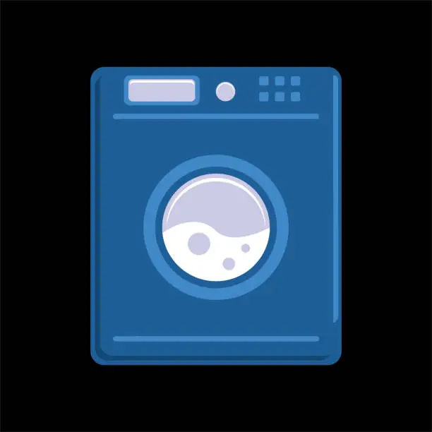 Vector illustration of laundry machine icon design