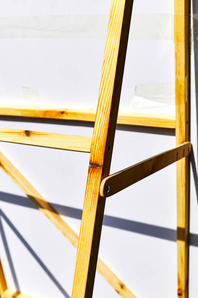 istock wooden frame of the billboard stand 2065994950