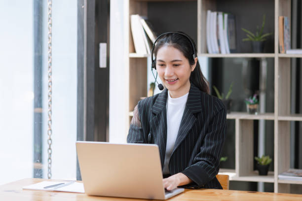 istock Businesswoman using laptop working at the office. 2065995474
